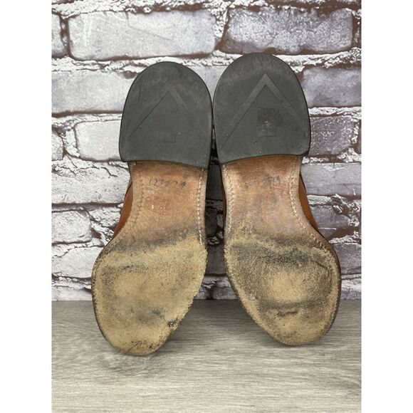 Allen Edmonds Sanford Brown Leather Cap Toe Oxfords Shoes Men’s Sz 9.5C US/43EU - Picture 7 of 16